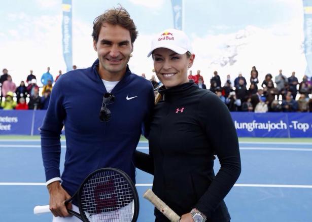 Vonn Skis with Federer and Declares: You’re My Forever GOAT