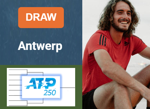 ATP ANTWERP DRAW, PRIZE MONEY. Tsitsipas, De Minaur, Auger-Aliassime, Baez are the leaders