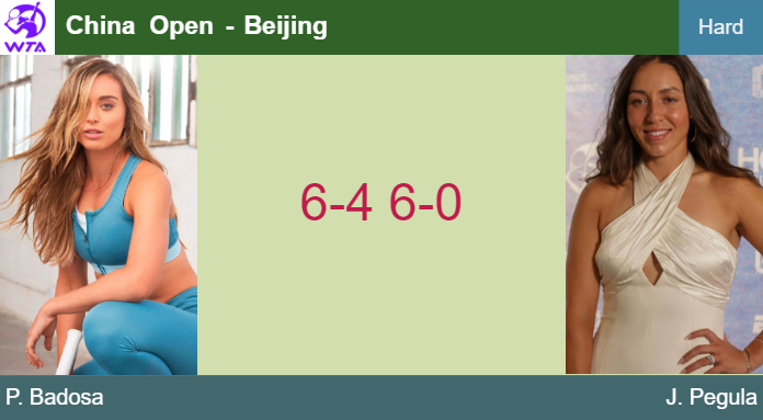 LIVE UPDATES. Paula Badosa crushes Pegula in the 4th round at the China Open – BEIJING RESULTS