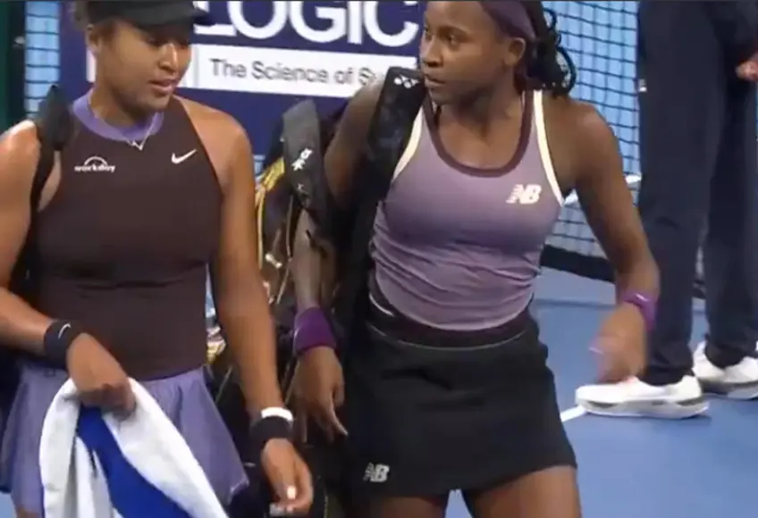 WATCH: Coco Gauff helps Naomi Osaka, moving the Japanese