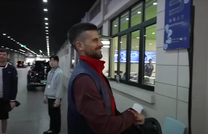 Watch: Novak Djokovic arrives in Shanghai after five years