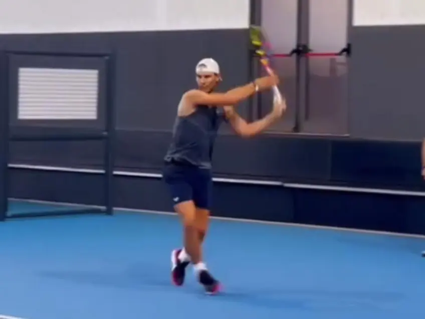 Watch: Rafael Nadal trains ahead of ‘Six Kings Slam’