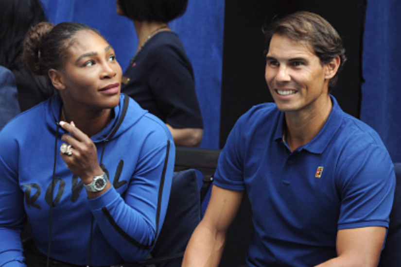 Serena Williams choking about Rafael Nadal retirement