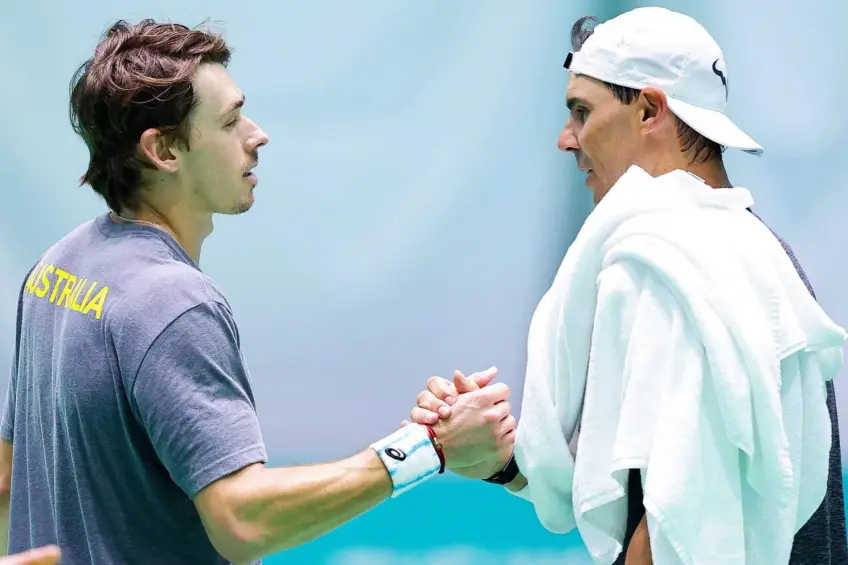 Alex de Minaur reflects on ‘extra special’ session with Rafael Nadal