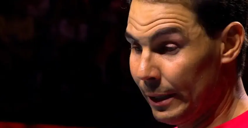 Teary Rafael Nadal sends out very deep and humble message in retirement speech