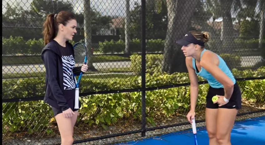 Agnieszka Radwanska returns to WTA Tour as Magda Linette’s coach: ‘Someone pinch me’