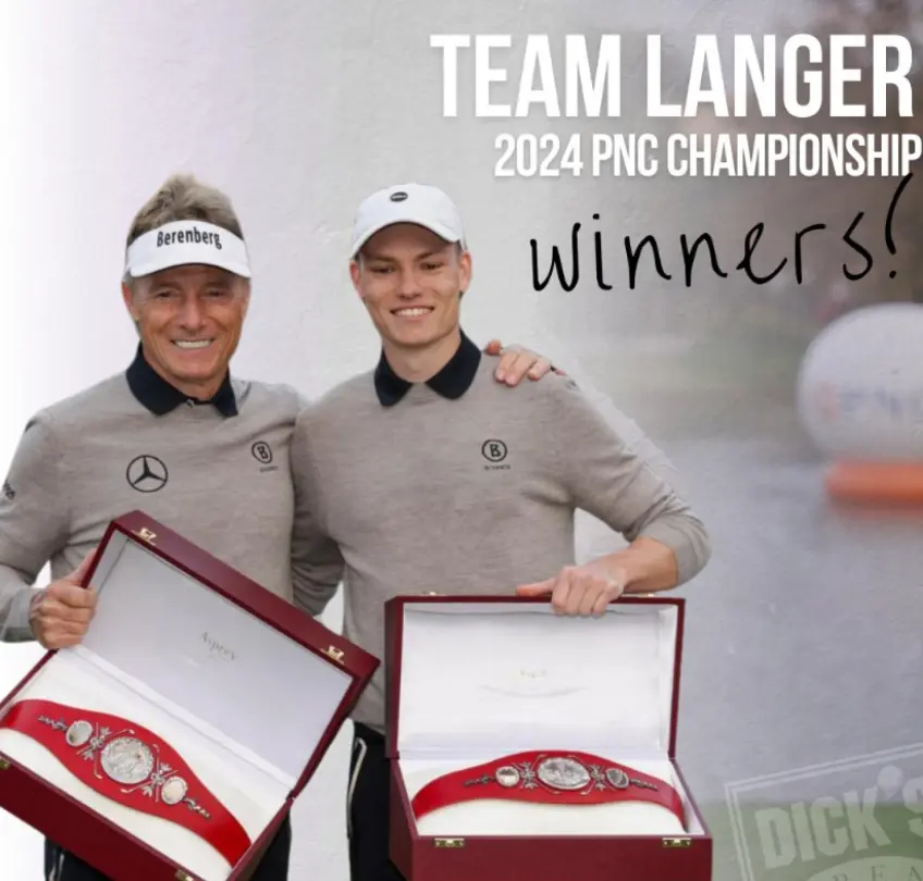 Bernhard Langer proud of his son: Playing against Tiger in the spotlight is not easy