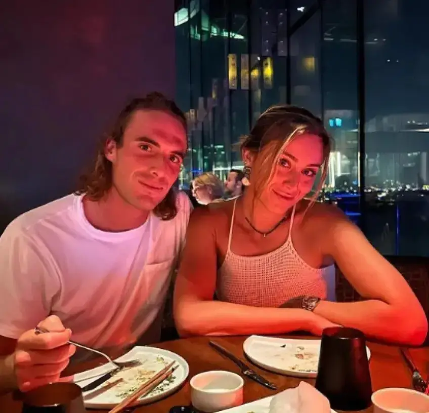 Stefanos Tsitsipas shares a beautiful message of love for Paula Badosa