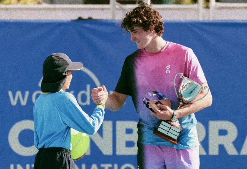 Joao Fonseca wins first trophy of the season in Canberra