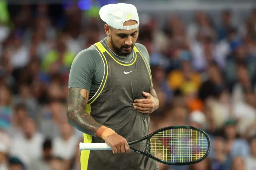 Nick Kyrgios says goodbye to the men’s singles competition for good