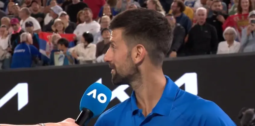 Watch: Novak Djokovic handles persistent heckler by stating that he has wife