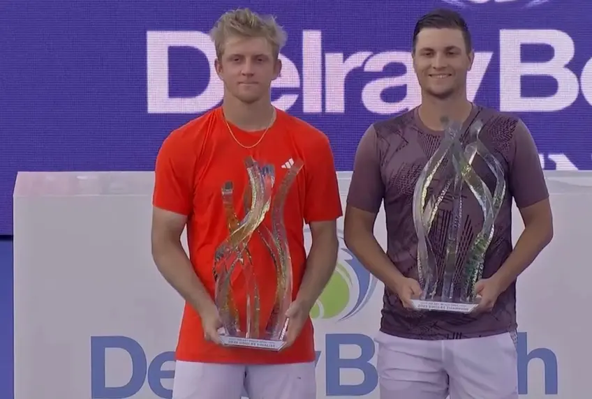 ATP Delray Beach: Miomir Kecmanovic saves two MPs, lifts trophy