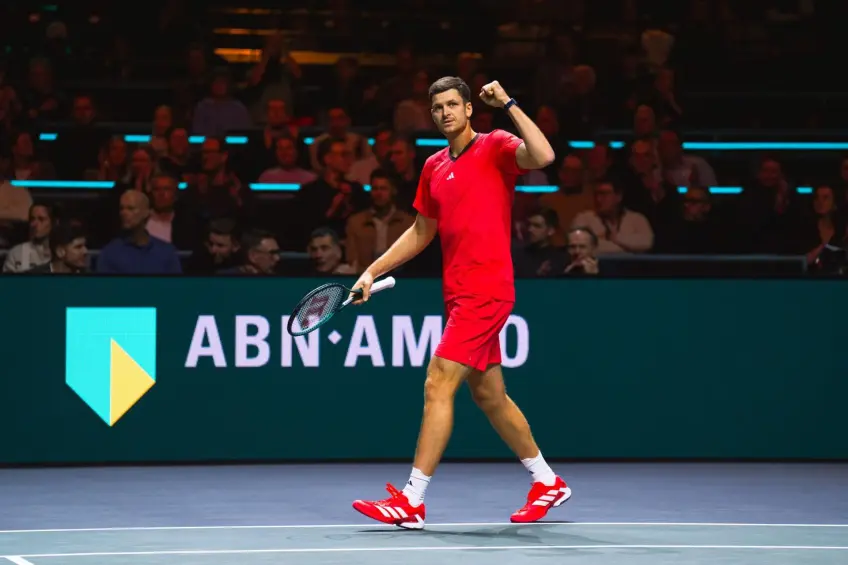 ATP Rotterdam: Hubert Hurkacz edges Andrey Rublev