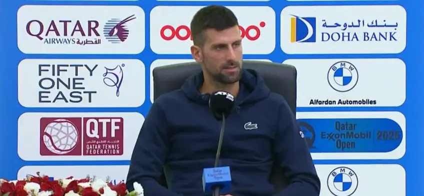 Novak Djokovic issues health update after first match back in Doha