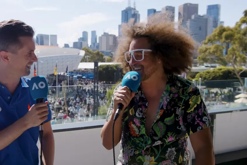 Redfoo’s love for tennis hits a new high with main-draw pro debut