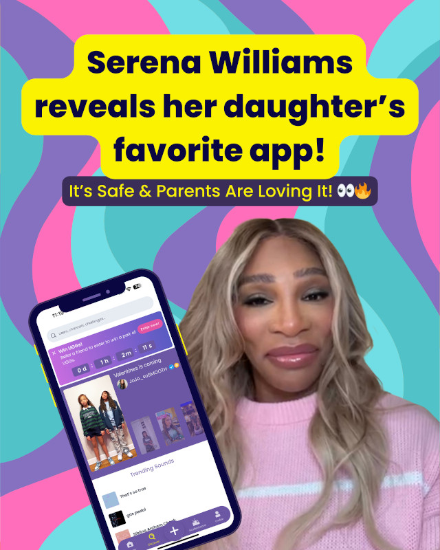 Discover the only social media app Serena Williams trusts for her kids