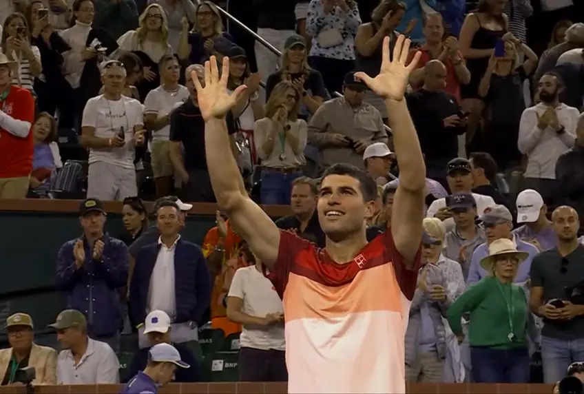 ATP Indian Wells: Carlos Alcaraz downs Denis Shapovalov