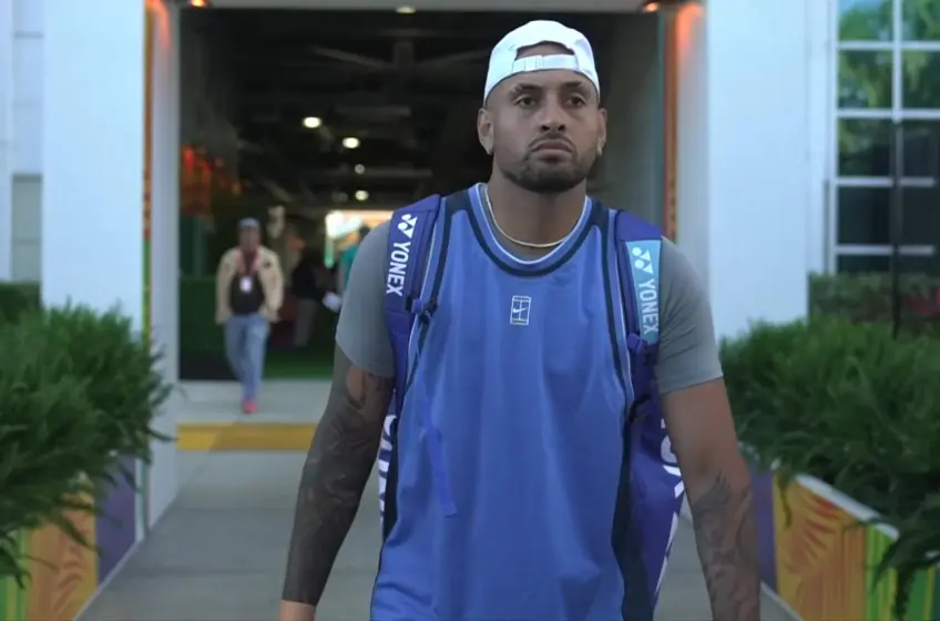 Miami: Nick Kyrgios fights hard against Khachanov before allowing a bagel