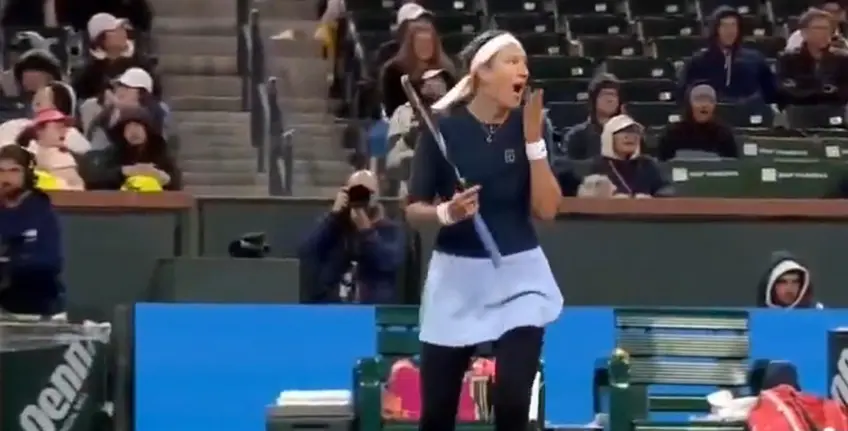 Watch: Victoria Azarenka goes off at eletronic line calling, umpire in Indian Wells