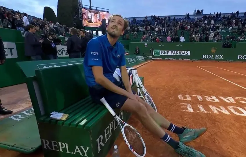 Watch: Daniil Medvedev makes odd request after Monte Carlo marathon win