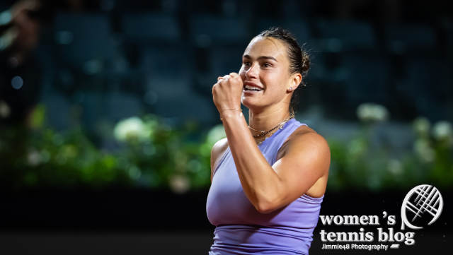 Sabalenka powers into Roland Garros third round after shaky start vs. Teichmann